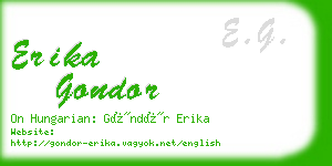 erika gondor business card